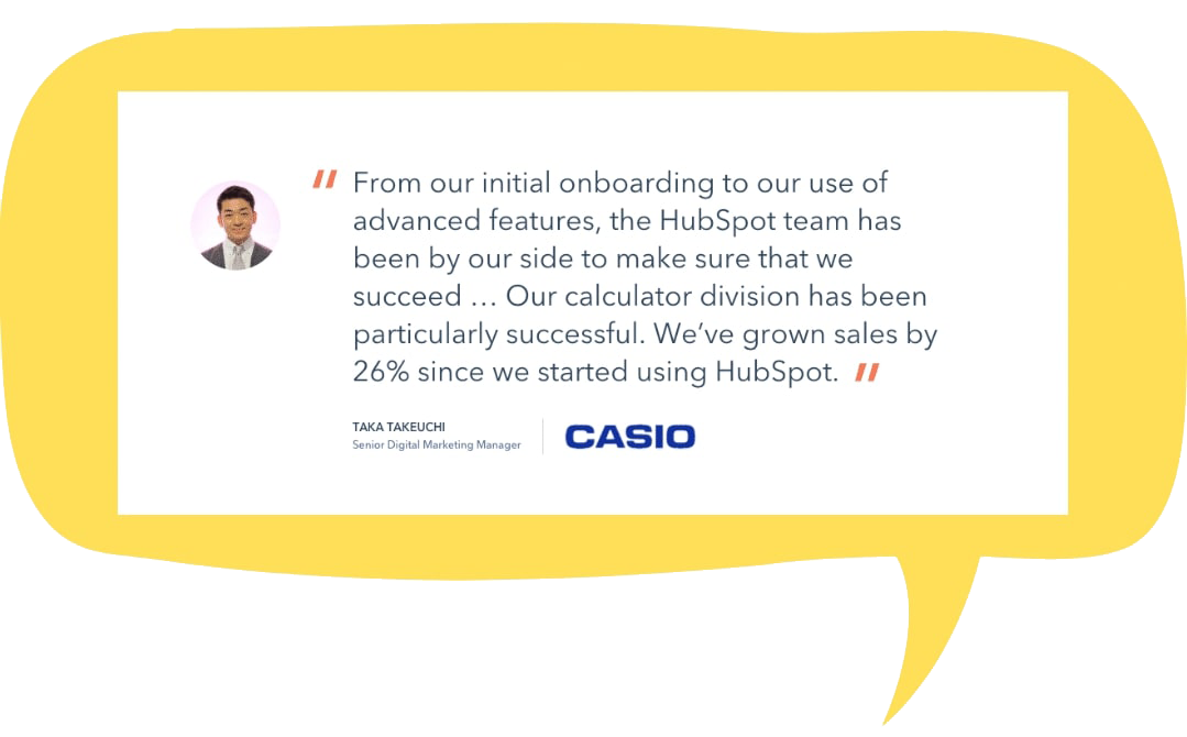 hubspot testimonial